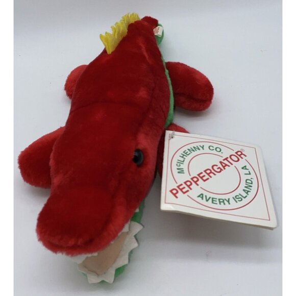 Tabasco Pepper Sauce Peppergator Alligator Plush Stuffed Animal Toy Red Green - Picture 12 of 12